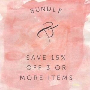 Bundle & Save 15% with 3 or more items